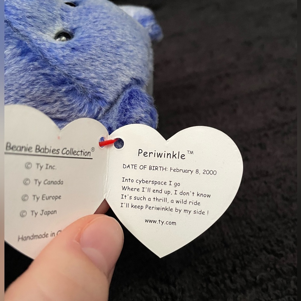 Periwinkle Beanie Baby - Picture 4 of 4